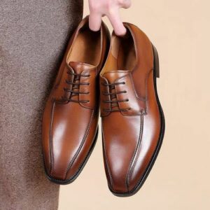 Men's Italian Leather Brogues – Brown