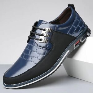 Men’s Blue Italian Brogue Shoes